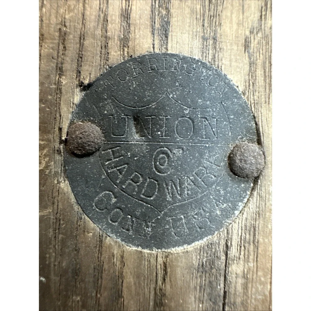 Torrington Union Made Block and Tackle Pulley with Hook, Decoration Only